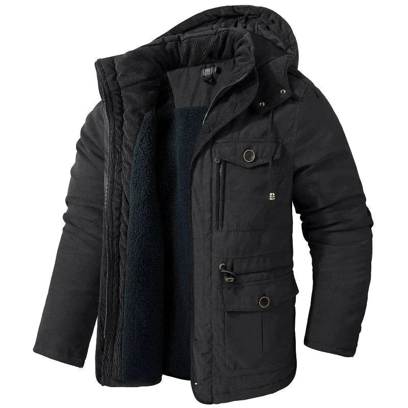 Mason | Herren Parka mit Kapuze und Taschen 4