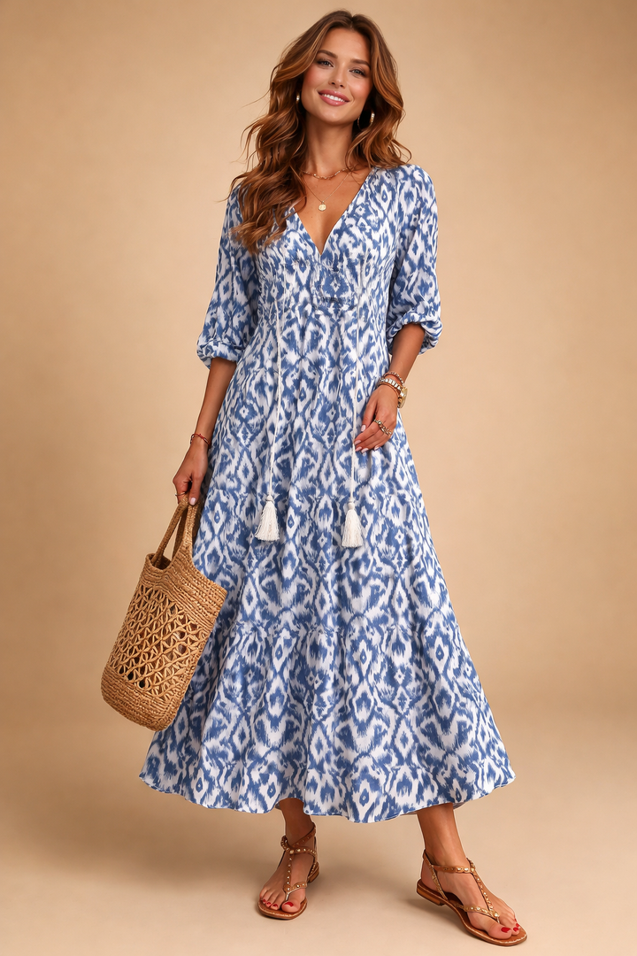 Maxikleid mit Blumendruck für Damen – Elegantes Sommerkleid für jeden Anlass 0