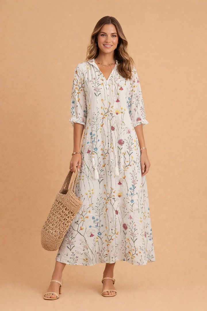 Maxikleid mit Blumendruck für Damen – Elegantes Sommerkleid für jeden Anlass 4