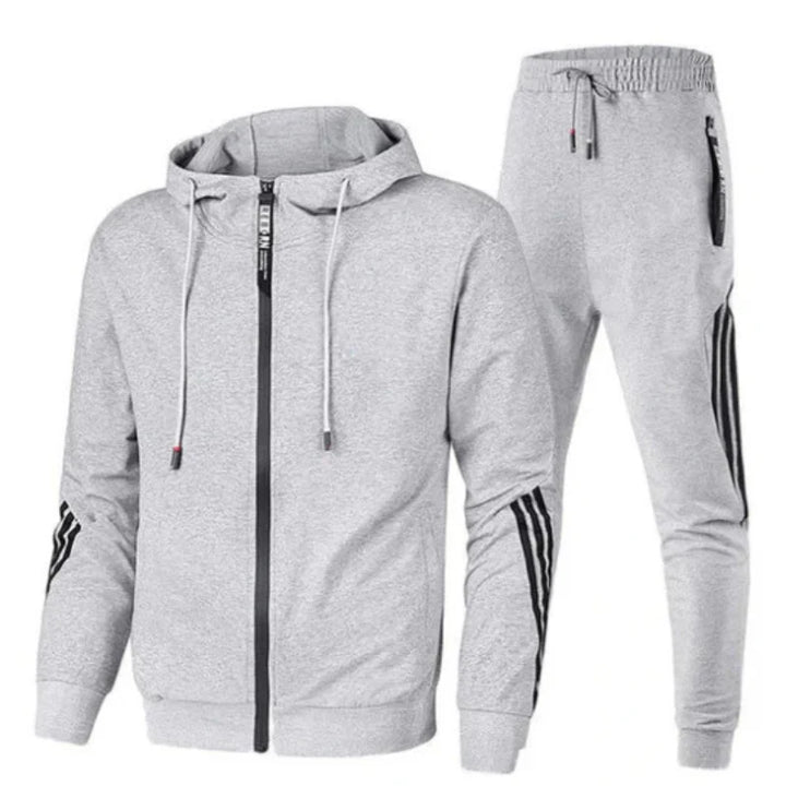 Moderne Herren Streetwear Hoodie Set Zweiteilig Urbaner Look Komfortabel für Freizeit und Alltag 1