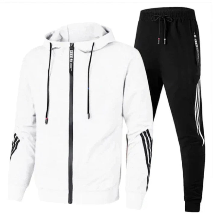 Moderne Herren Streetwear Hoodie Set Zweiteilig Urbaner Look Komfortabel für Freizeit und Alltag 2