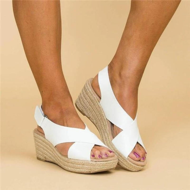 Modische Keilsandalen mit Kreuzriemen für den Sommer – Eleganz und Komfort vereint 6