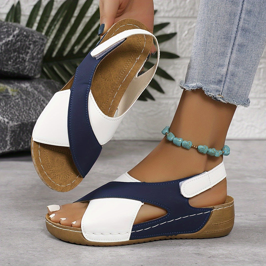 Modische zweifarbige Sandalen für Damen – ideal für den Sommer 3