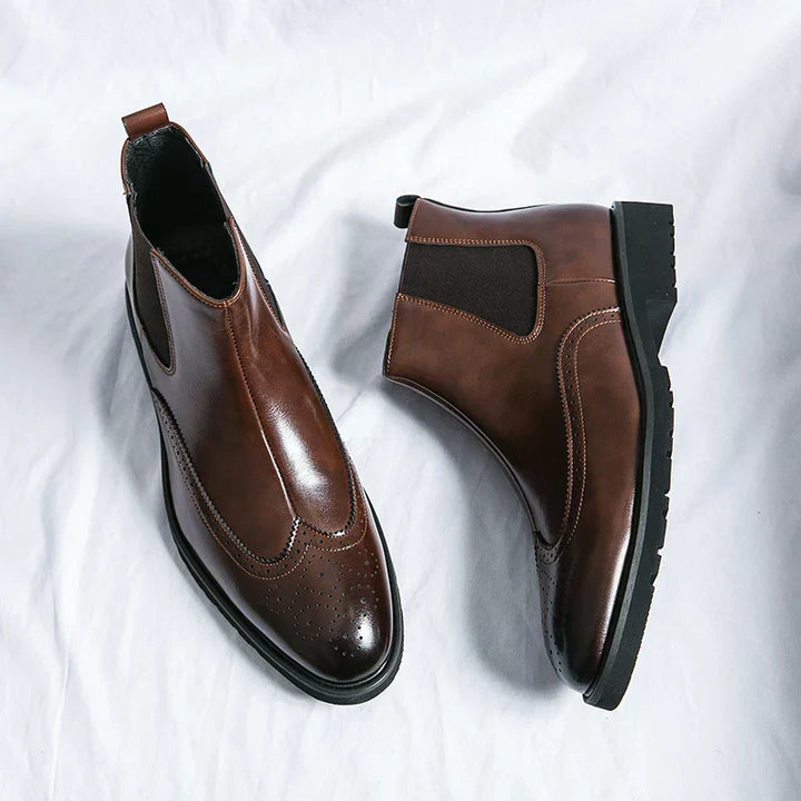 Orthopädische Chelsea Boots Herren mit Arch Support und elegantem Hochglanzfinish für stilvolle Anlässe 1
