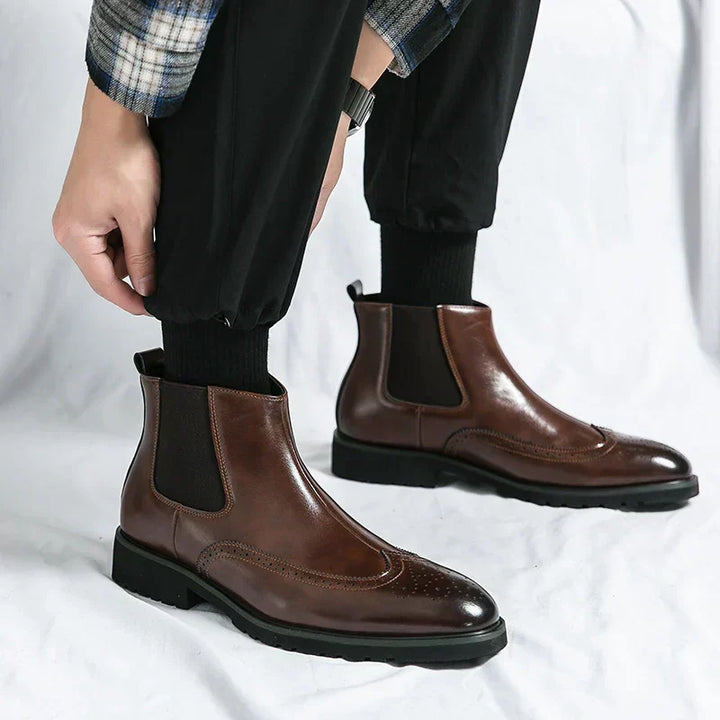 Orthopädische Chelsea Boots Herren mit Arch Support und elegantem Hochglanzfinish für stilvolle Anlässe 5