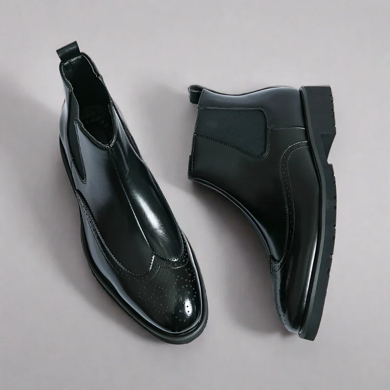 Orthopädische Chelsea Boots Herren mit Arch Support und elegantem Hochglanzfinish für stilvolle Anlässe 6