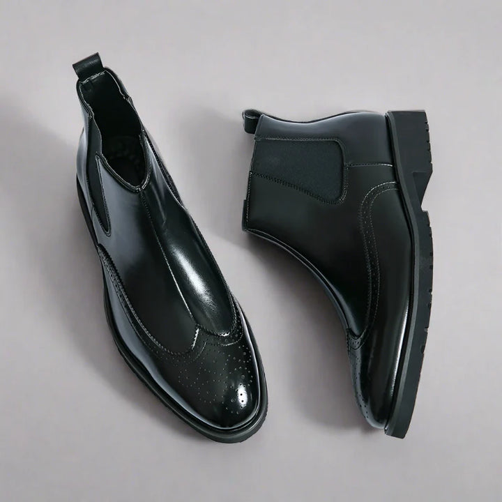 Orthopädische Chelsea Boots Herren mit Arch Support und elegantem Hochglanzfinish für stilvolle Anlässe 6