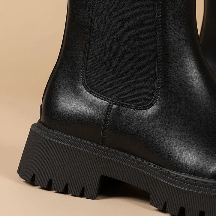 Orthopädische Chelsea Stiefel mit Rundem Zehenbereich und Arch Support für Damen 3
