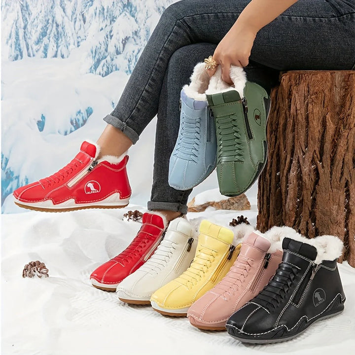 Orthopädische Damen Ankle Boots mit Arch Support Gefüttert Winterstiefeletten 2