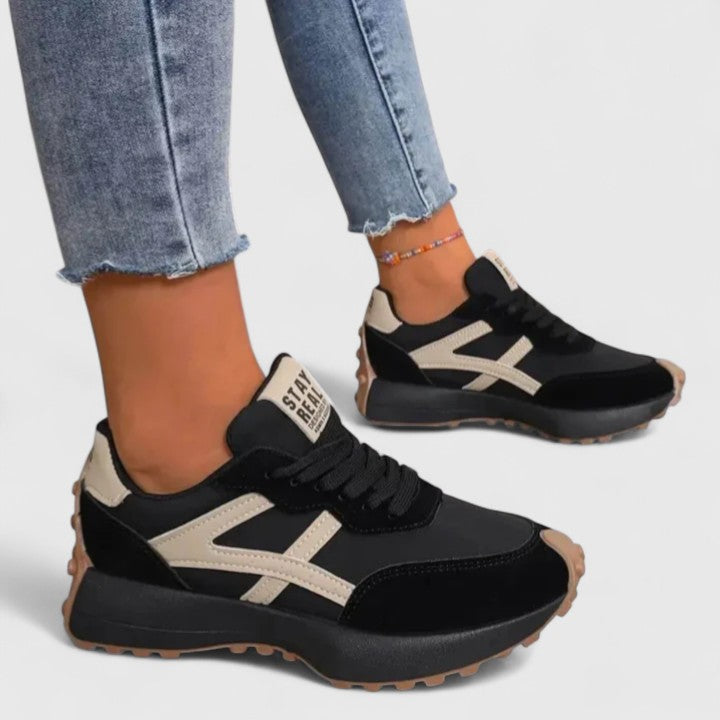 Orthopädische Damen Laufschuhe mit Arch Support – Bequeme Schnür-Sneaker für Frühling und Freizeit 0