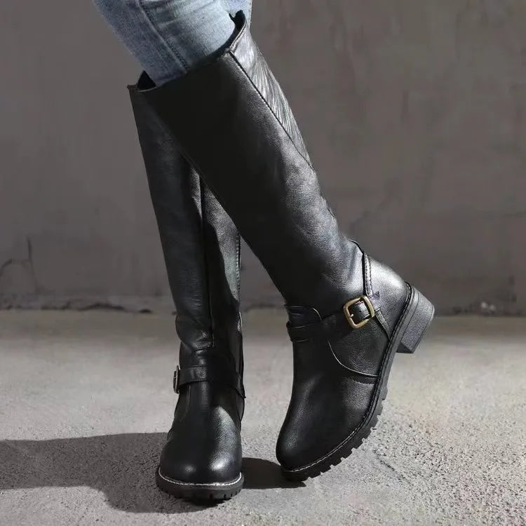 Orthopädische Damen Lederstiefel mit Arch Support für Komfort und Stil 1