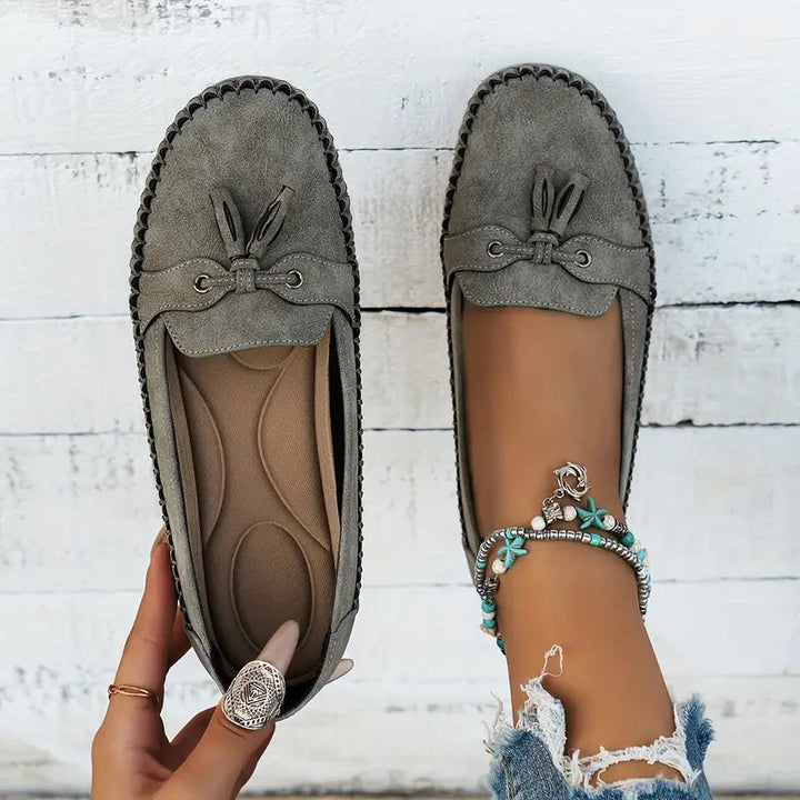 Orthopädische Damen Loafer mit Schleifendetail und Arch Support für Komfort beim Gehen 5