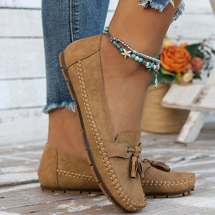 Orthopädische Damen Loafer mit Schleifendetail und Arch Support für Komfort beim Gehen 7