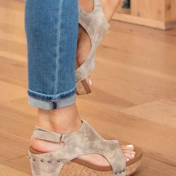 Orthopädische Damen Sandalen mit Arch Support und Korkabsatz für Sommerkomfort 2