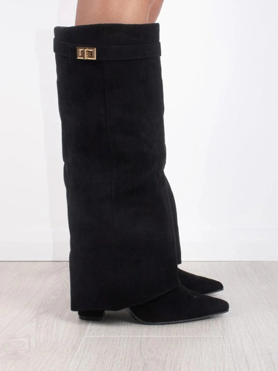 Orthopädische Damen Stiefel mit Arch Support Kniehoch Slouchy Zip-Up für Herbst und Winter 1