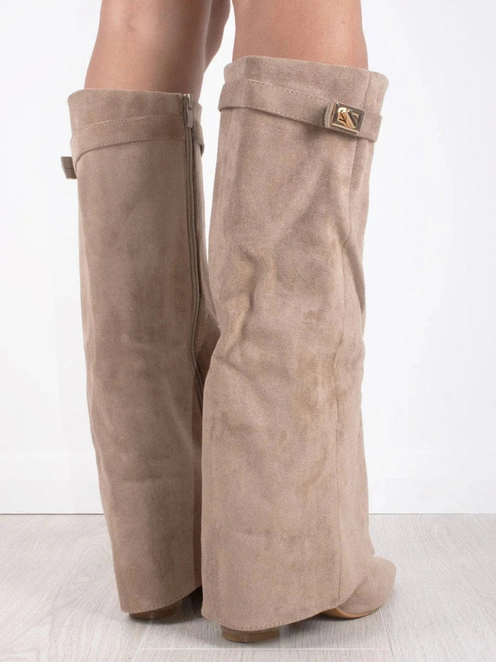 Orthopädische Damen Stiefel mit Arch Support Kniehoch Slouchy Zip-Up für Herbst und Winter 5
