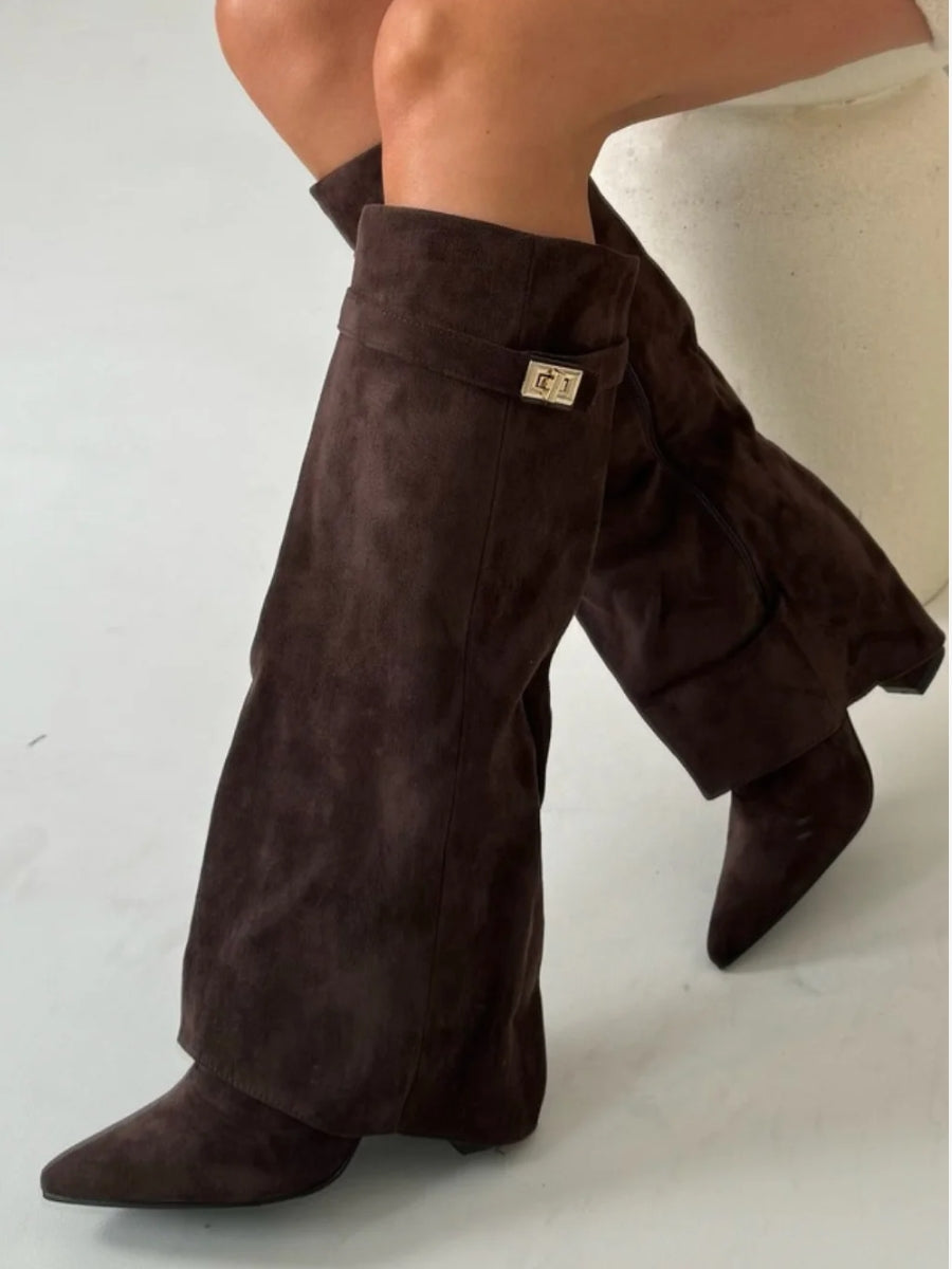 Orthopädische Damen Stiefel mit Arch Support Kniehoch Slouchy Zip-Up für Herbst und Winter 6