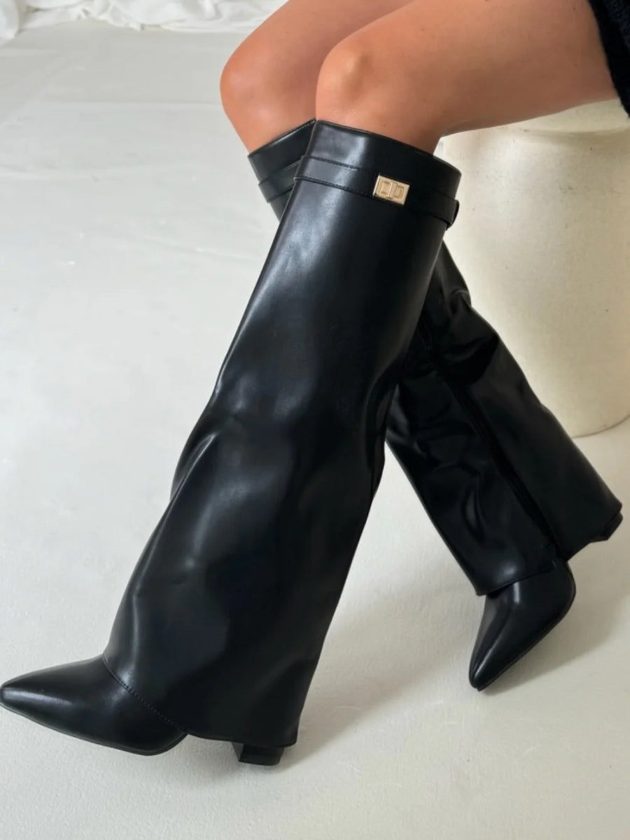 Orthopädische Damen Stiefel mit Arch Support Kniehoch Slouchy Zip-Up für Herbst und Winter 9