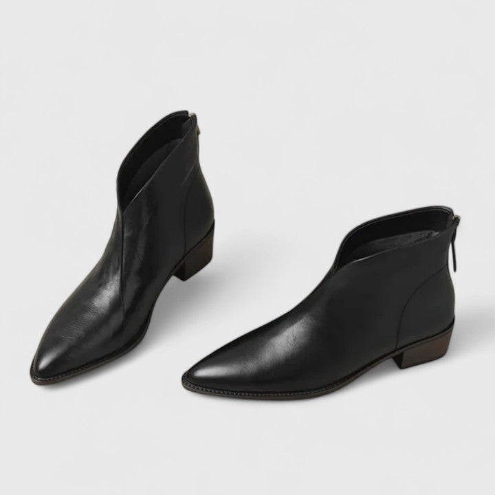 Orthopädische Damen Stiefeletten mit Arch Support und Blockabsatz für Alltag und Büro 1