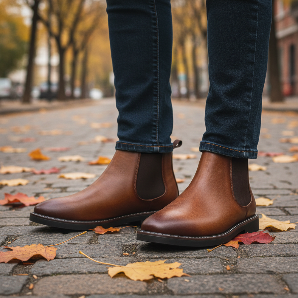 Orthopädische Herren Chelsea Boots mit Arch Support – Komfortable und stilvolle Stiefel 1