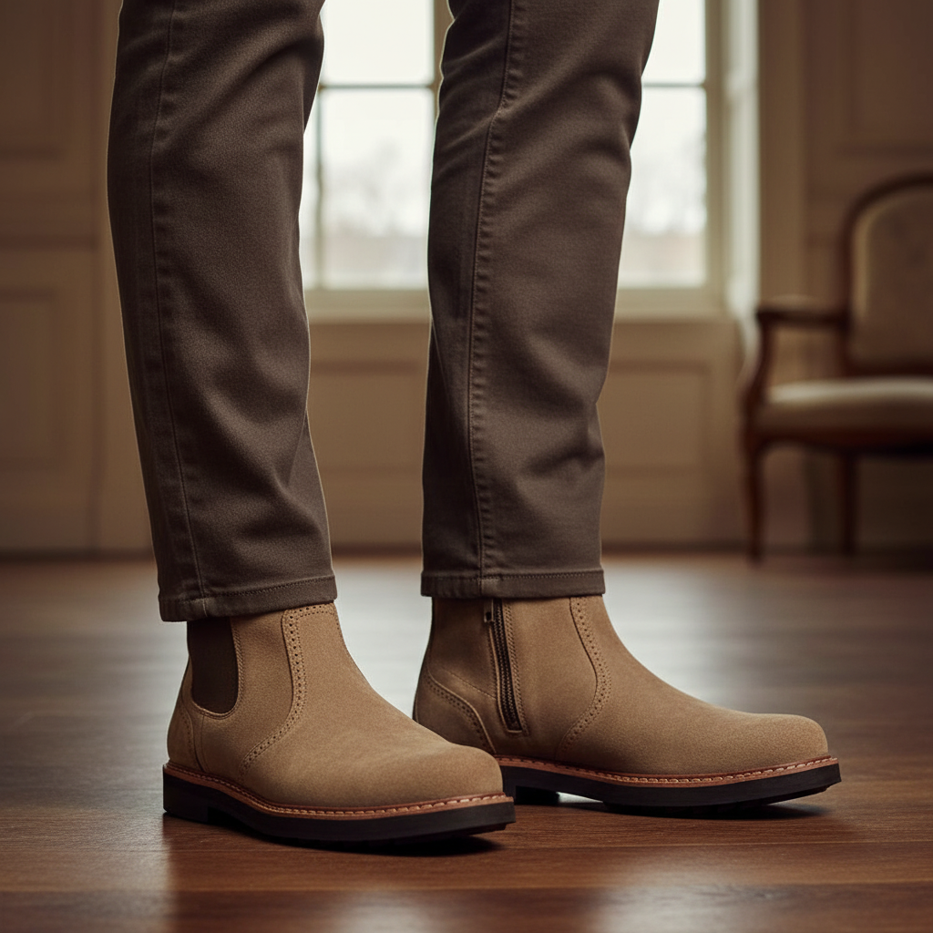 Orthopädische Herren Chelsea Stiefel mit Arch Support für Komfort und Stil 1