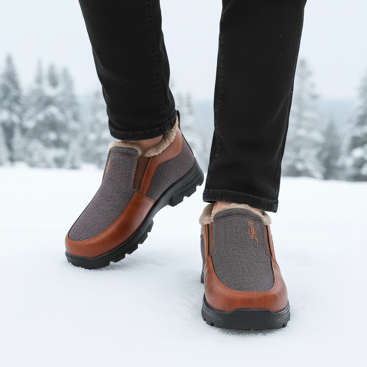 Orthopädische Herren Schuhe mit Weicher Innenpolsterung und Arch Support für Winterkomfort 1