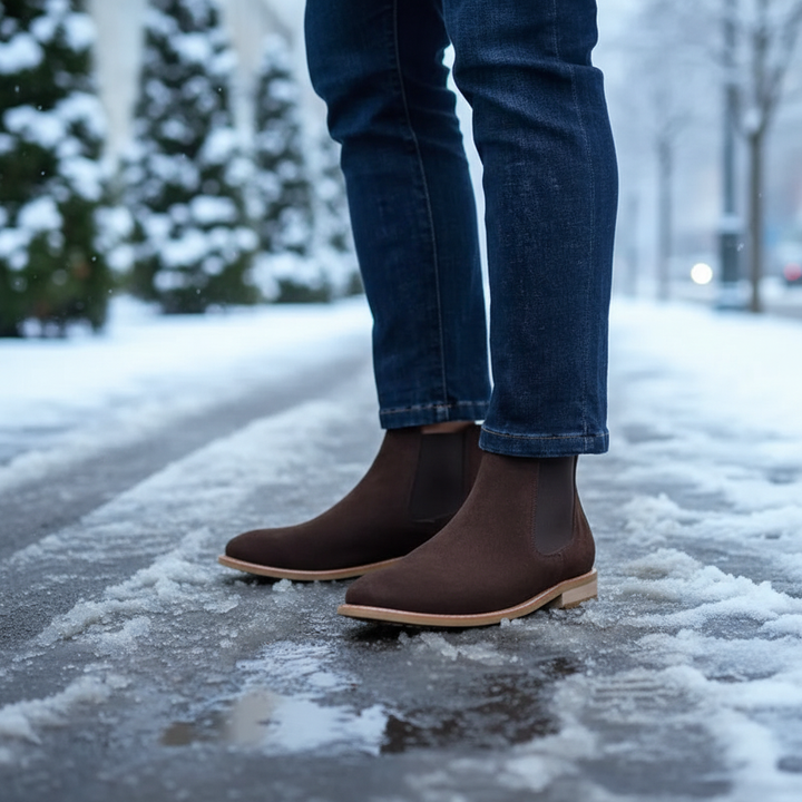 Orthopädische Herren Winterstiefel mit Isolierung und rutschfester Sohle für sicheren Halt 1