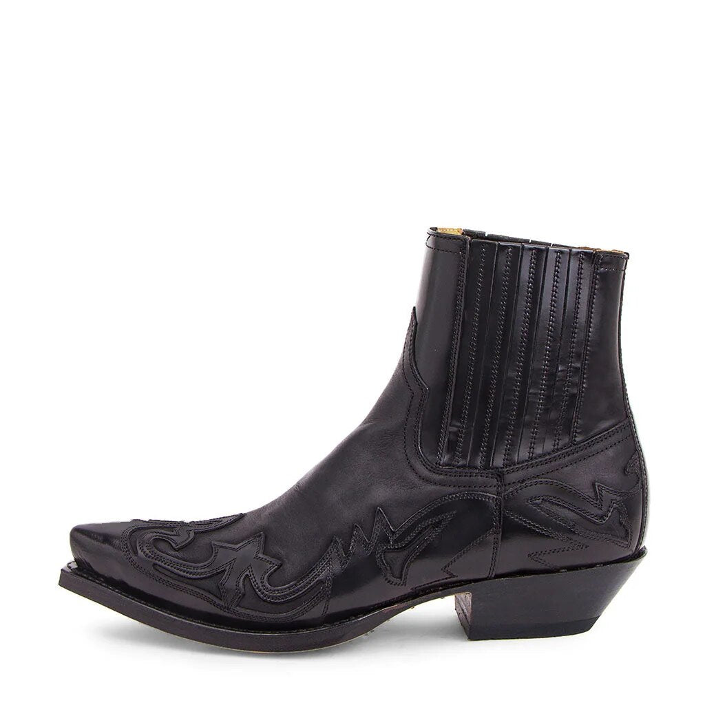 Orthopädische Leder-Cowboystiefel mit Arch Support für Damen und Herren 0