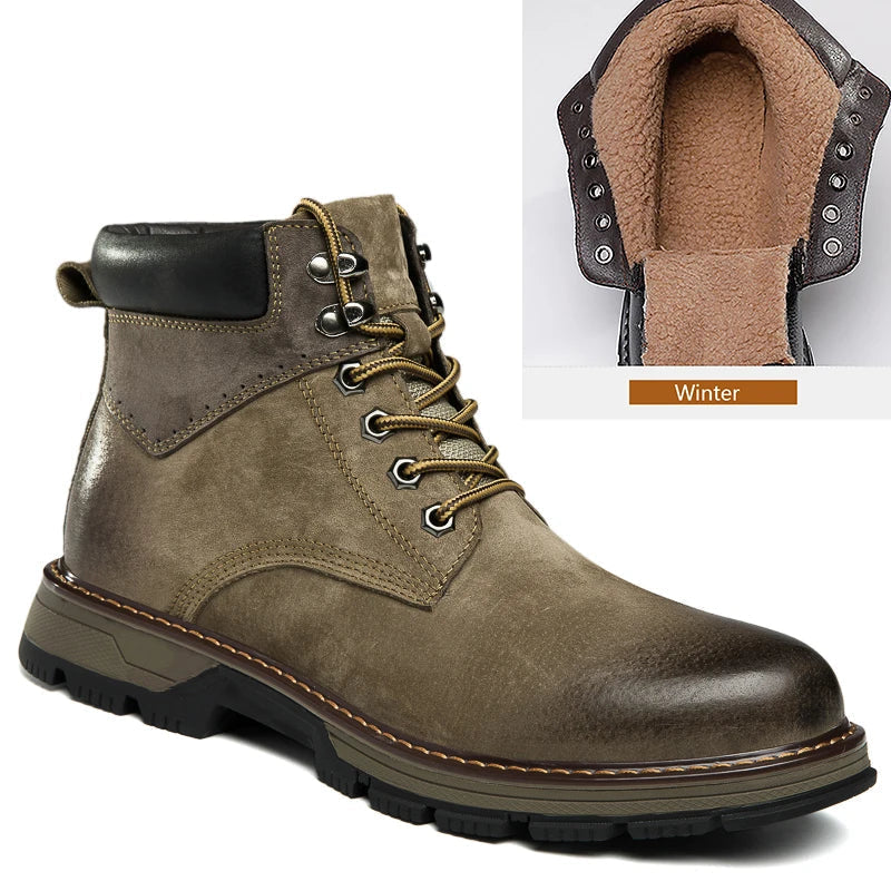 Orthopädische Leder-Winterschuhe mit Arch Support für Damen – Warme, Bequeme Winterstiefel 0