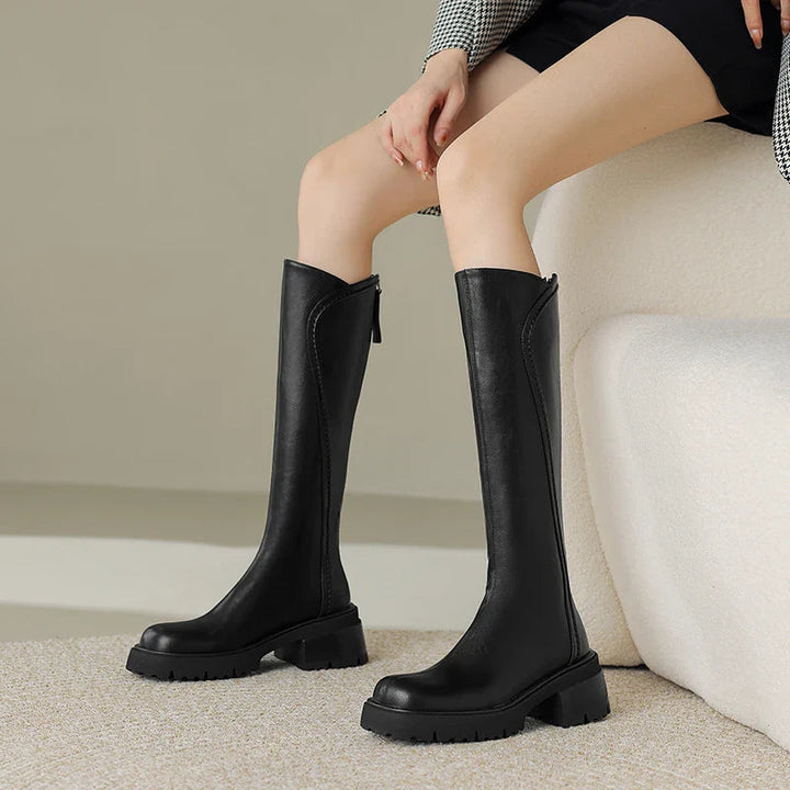 Orthopädische Lederstiefel mit Arch Support für Damen – Komfortable und elegante Stiefel 3