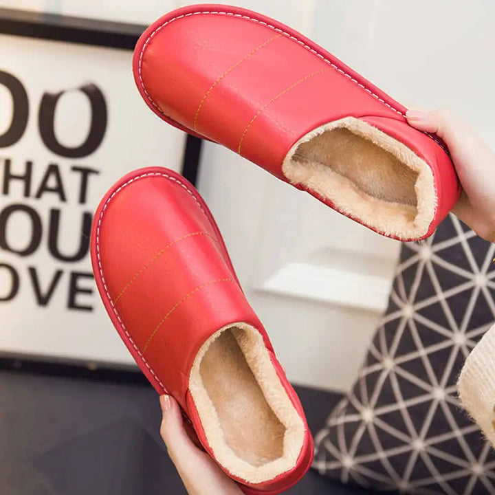 Orthopädische Lounge-Hausschuhe mit Arch Support für Damen – Bequeme Leder Slipper für Zuhause 5