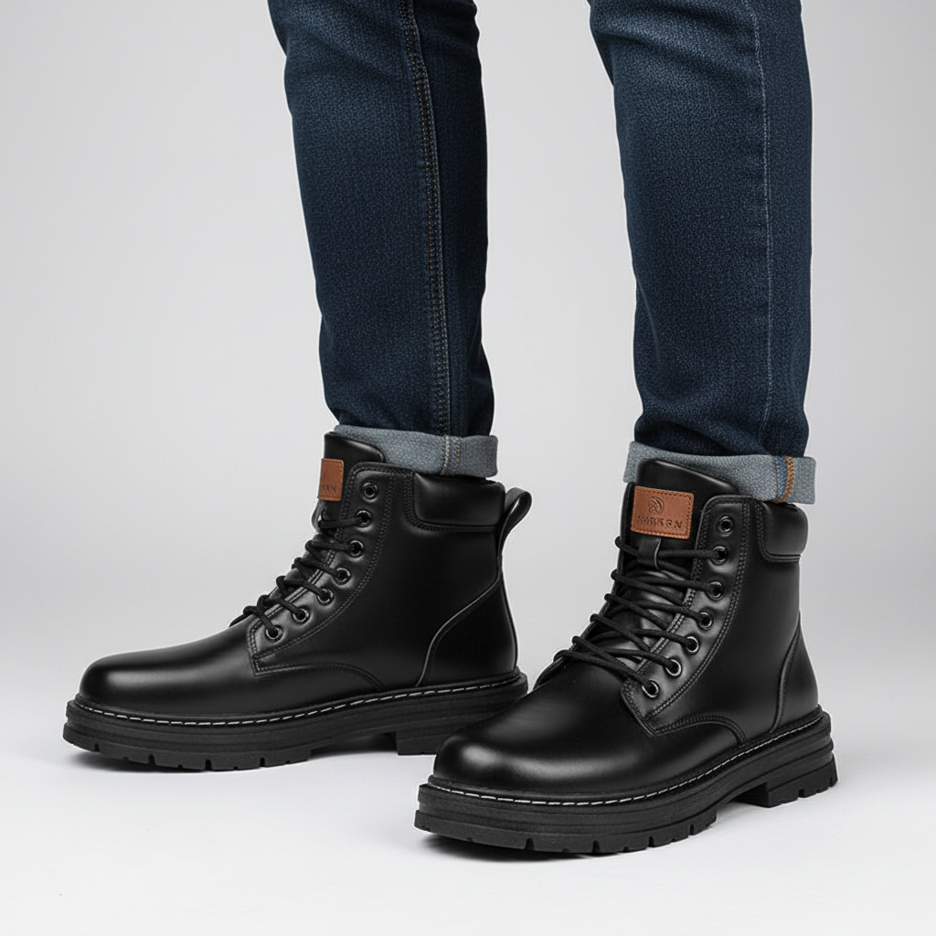 Orthopädische Schnürstiefel mit Arch Support im Britisch inspirierten Design für Herren 0