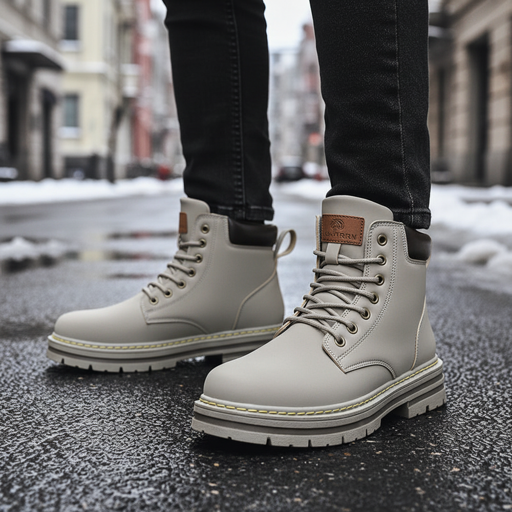 Orthopädische Schnürstiefel mit Arch Support im Britisch inspirierten Design für Herren 1