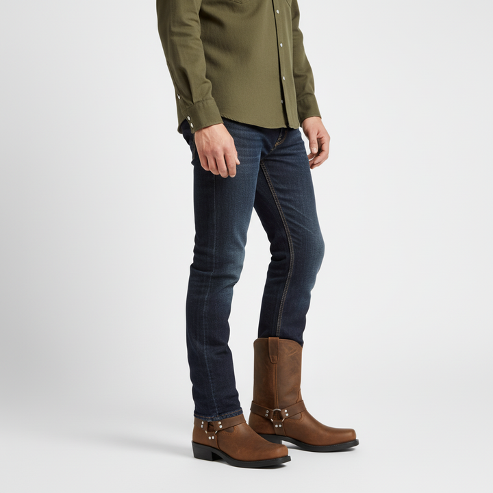 Orthopädische Western Herrenstiefel mit Arch Support – Robuste und Komfortable Stiefel im Westernstil 4