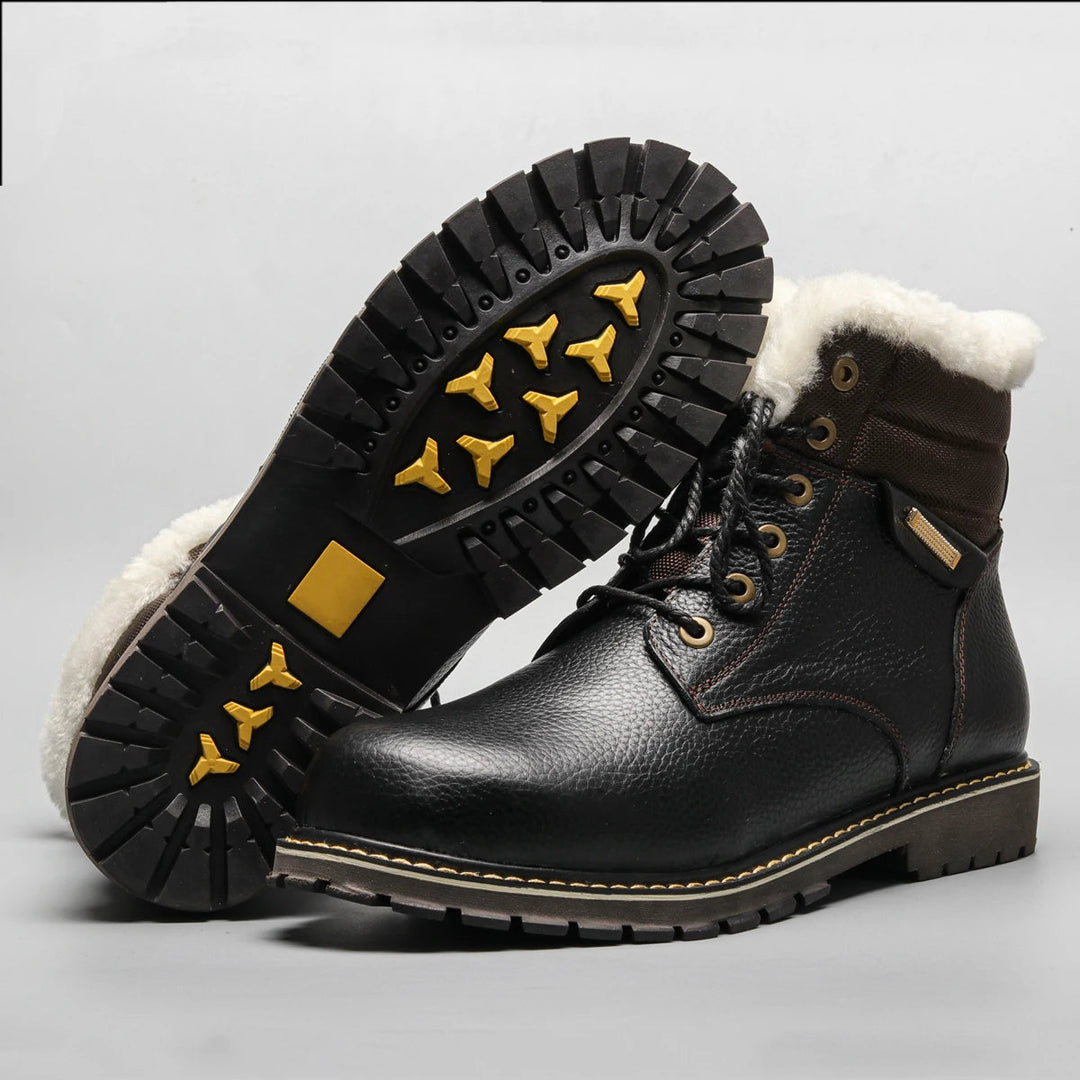 Orthopädische Winterstiefel mit Arch Support und warmem Wollfutter für Herren 3