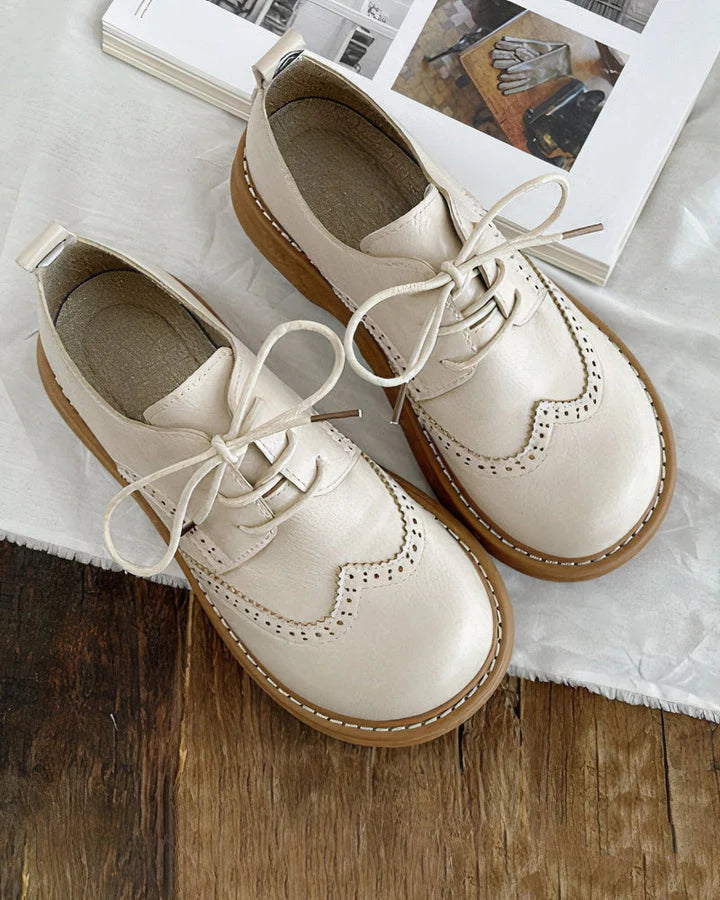 Orthopedic Oxford Schuhe für Damen mit Arch Support – Retro Stil und Komfort 0