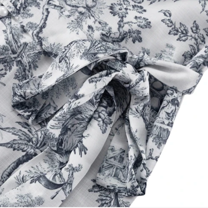 Plissiertes Sommerkleid mit Puffärmeln für Damen - Elegantes Freizeitkleid 4