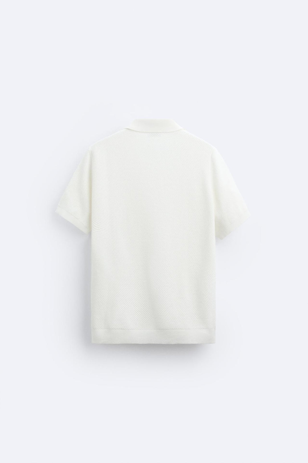 Poloshirt Herren Weiß Klassisches Strick-Design Für Freizeitlook Sommer Eleganz 3