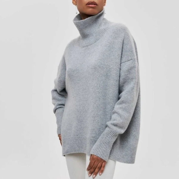 Rollkragenpullover Damen Gestrickt Komfortabel Modisch Warm für Winter 6