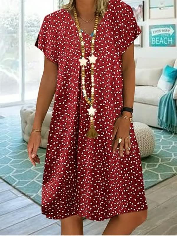Rotes Damen-Sommerkleid für warme Tage – stilvoll und vielseitig 1