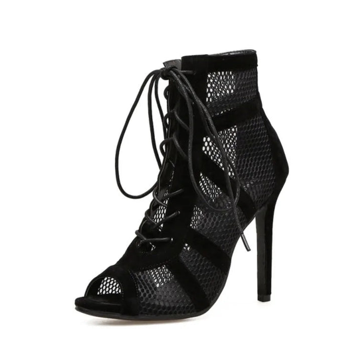 Schnürsandalen aus Mesh für Damen - Elegante und bequeme Sommer-Sandalen 0