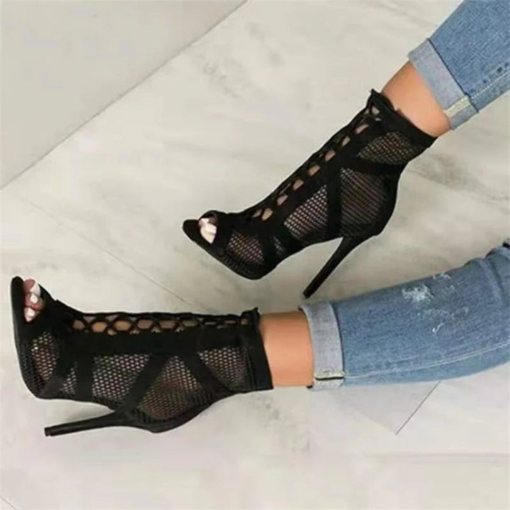 Schnürsandalen aus Mesh für Damen - Elegante und bequeme Sommer-Sandalen 2