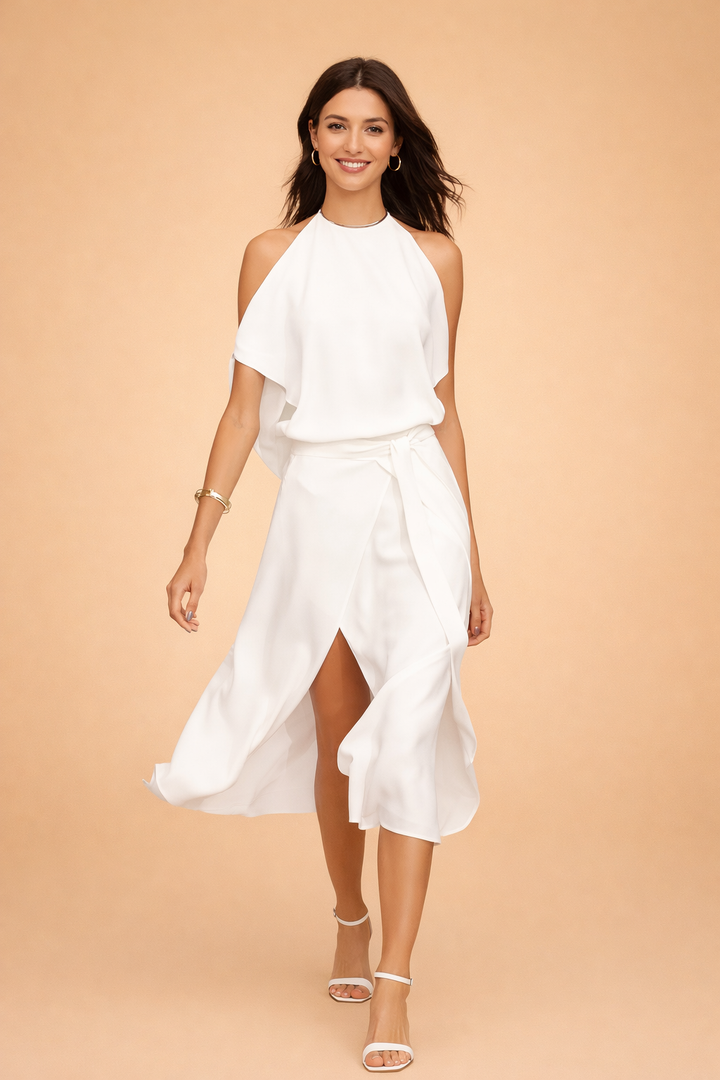 Schulterfreies Midikleid für Frauen – Elegantes Casual Kleid für jeden Anlass 2