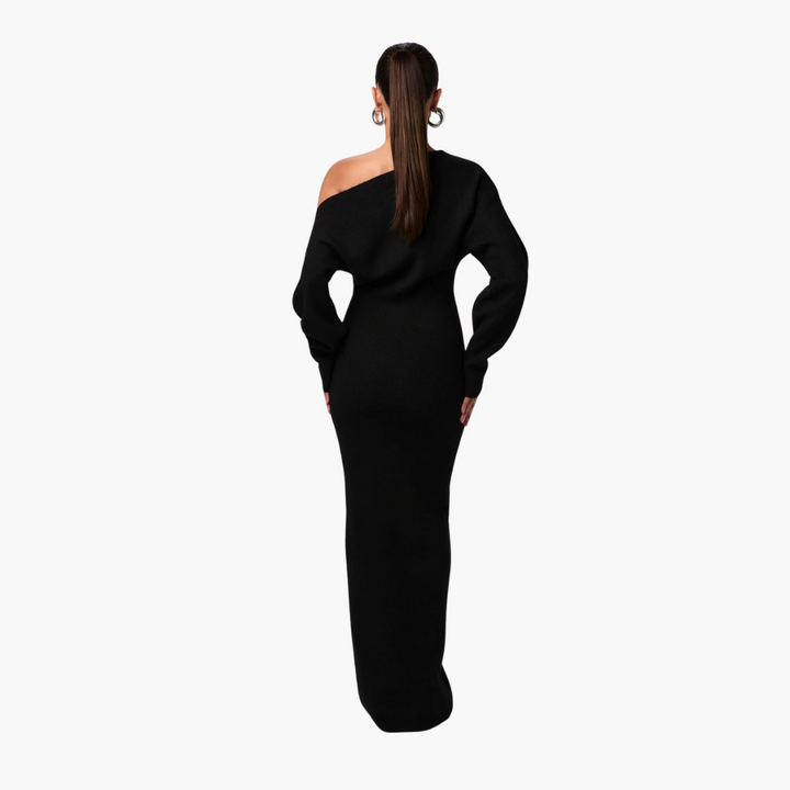 Schulterfreies Strickkleid für Damen – Elegantes Design für besondere Anlässe 1