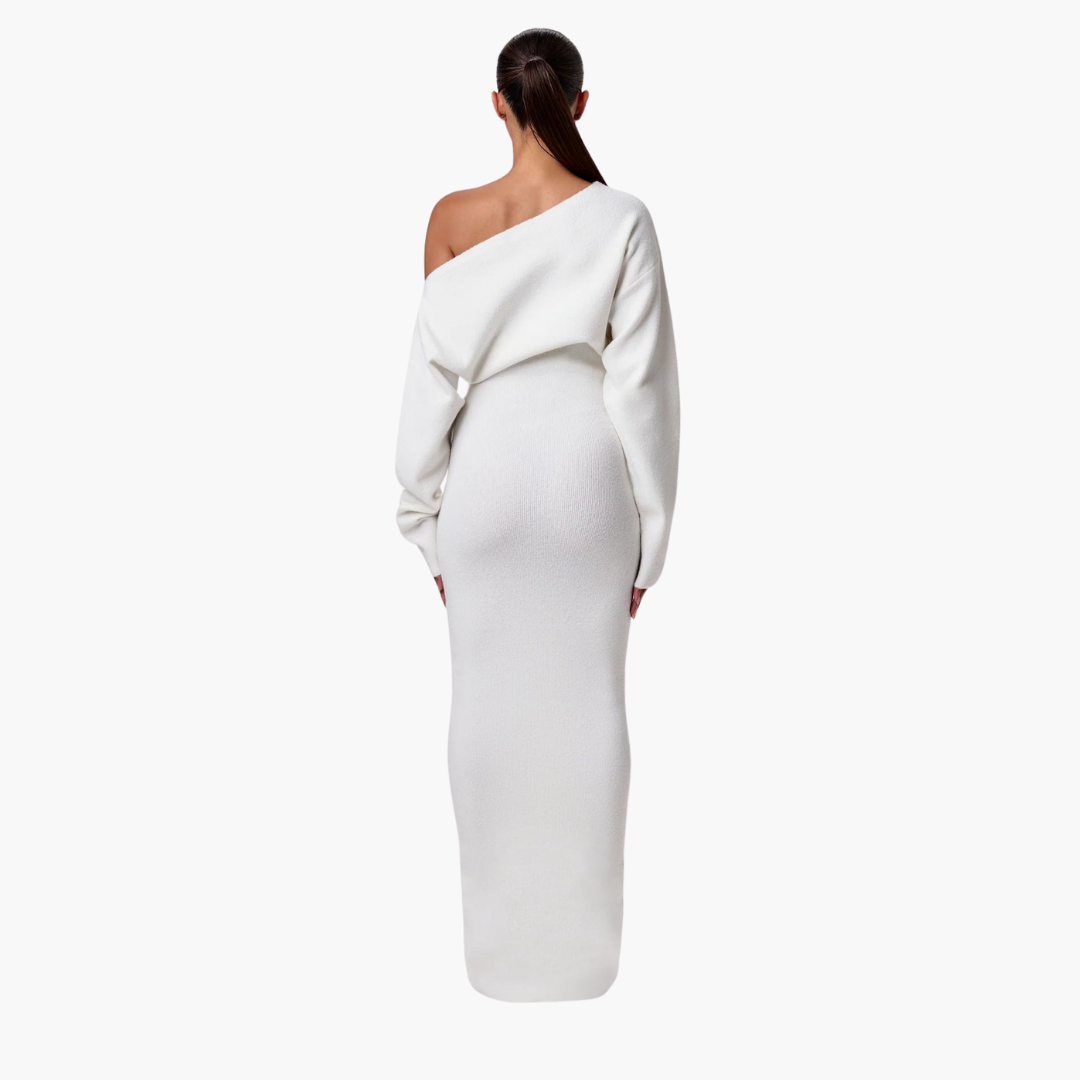 Schulterfreies Strickkleid für Damen – Elegantes Design für besondere Anlässe 3