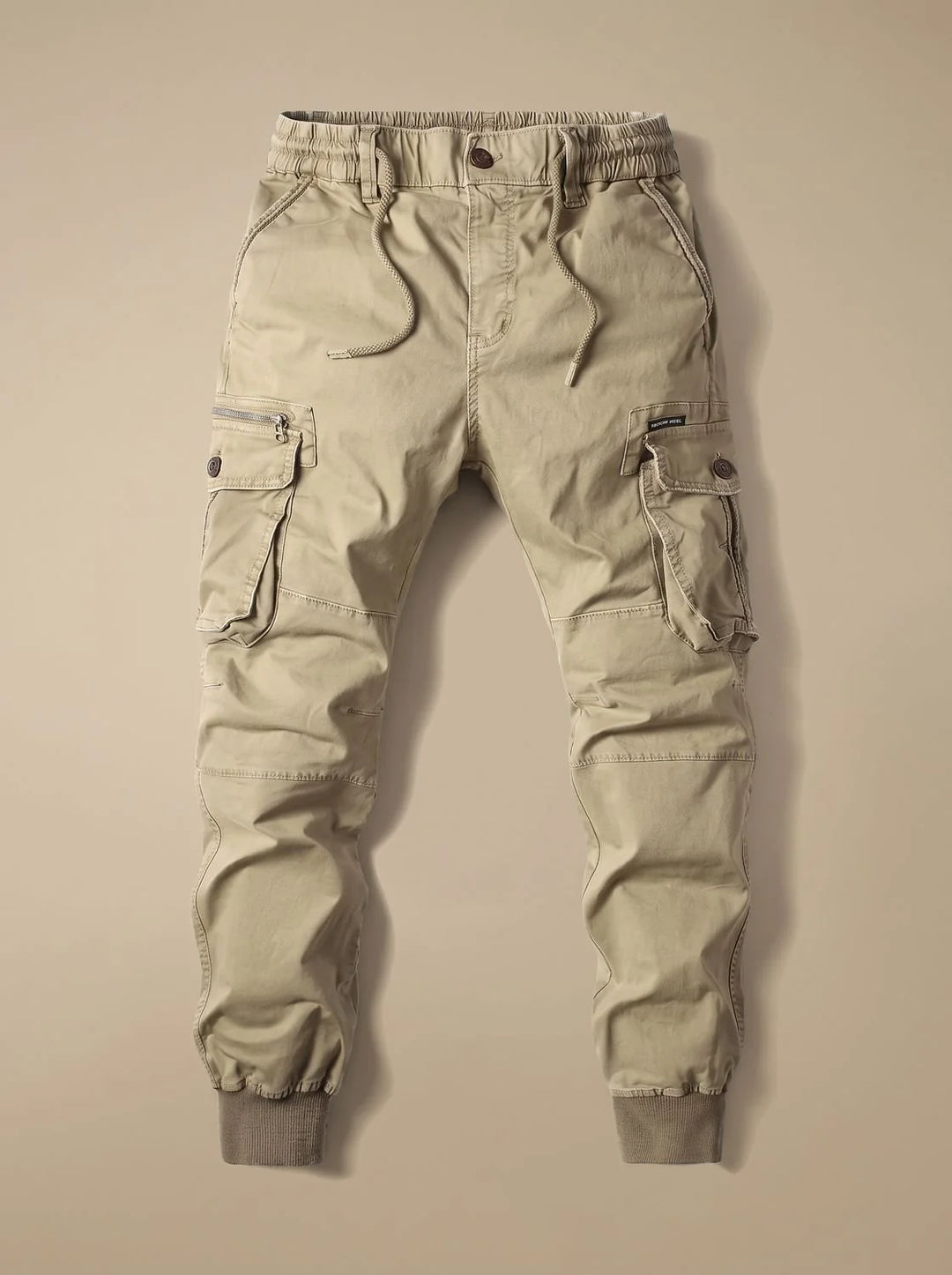 Simon | Herren Cargo Jogger Hose mit Cargotaschen elastischem Bund 0