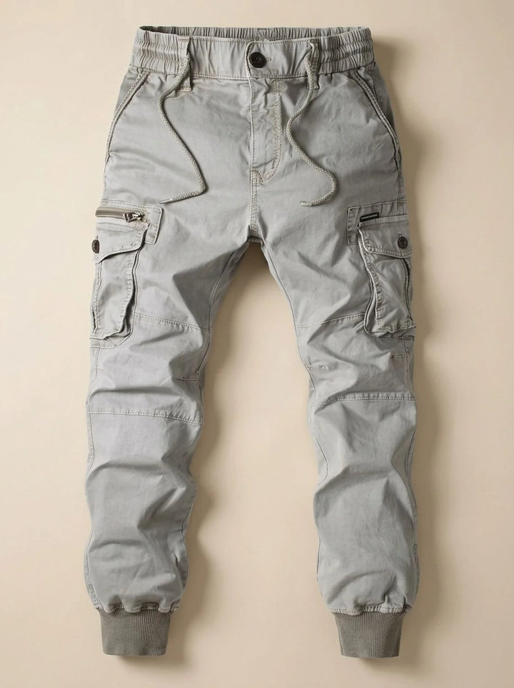 Simon | Herren Cargo Jogger Hose mit Cargotaschen elastischem Bund 2