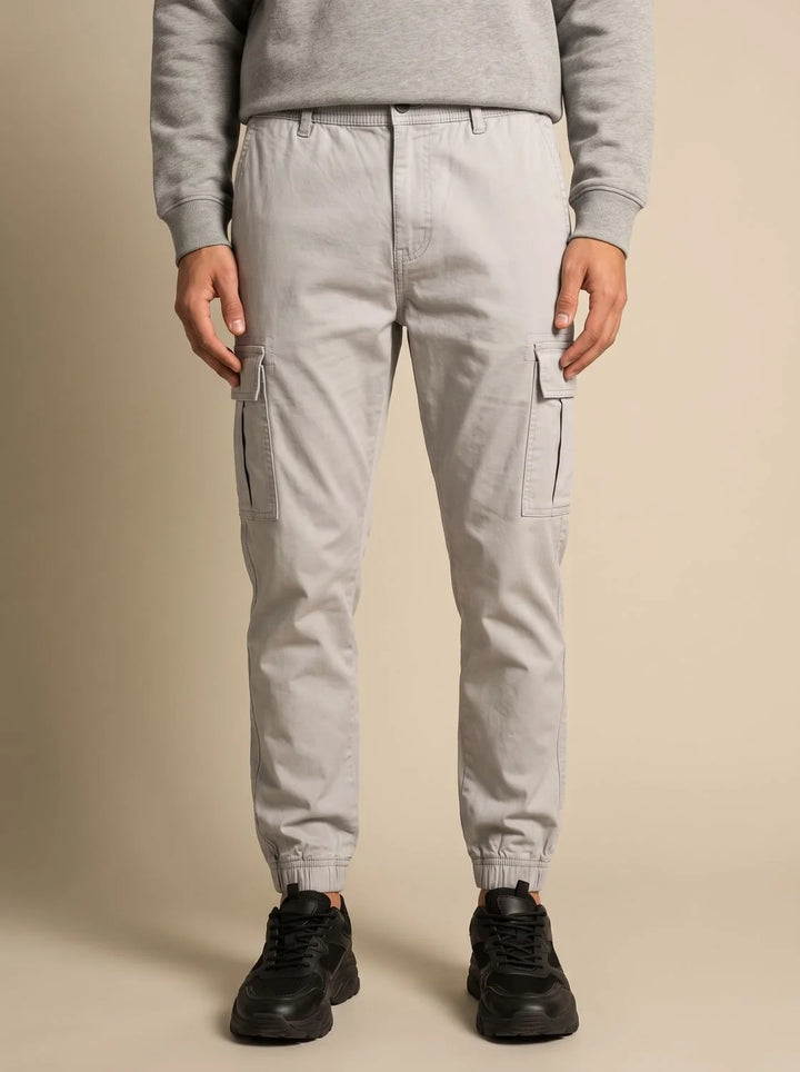 Simon | Herren Cargo Jogger Hose mit Cargotaschen elastischem Bund 3