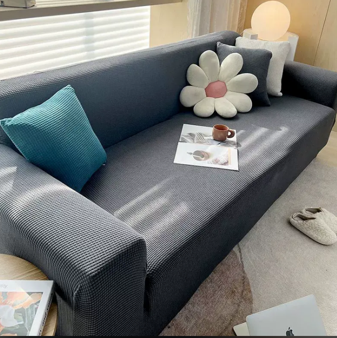 Sofaüberzug Elastisch mit Stilvollem Jacquard-Muster – Perfekte Passform für Sofas 0