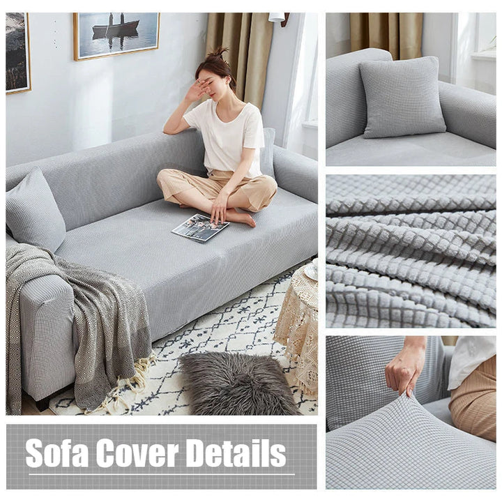 Sofaüberzug Elastisch mit Stilvollem Jacquard-Muster – Perfekte Passform für Sofas 6